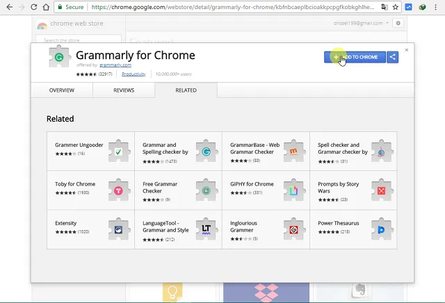 تحميل Grammarly for Chrome للتدقيق الإملائي والنحوي علي فيسبوك وتويتر وجيميل وجميع مواقع الويب