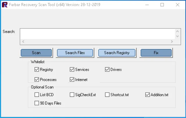 تحميل برنامج حل المشاكل التي تخلفها الفيروسات على النظام Farbar Recovery Scan Tool للويندوز