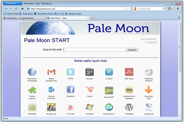 تحميل متصفح الإنترنت بال مون Pale Moon للويندوز واللنيكس