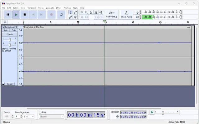 تخميل برنامج "Audacity" لتسجيل الصوت وتحرير الملف الصوتي والتعديل عليه وتزويده بالعديد من التحسينات المتقدمة