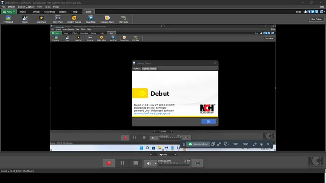 تحميل برنامج إنشاء الفيديو والصوت بصيغ متعددة Debut Video Capture للويندوز