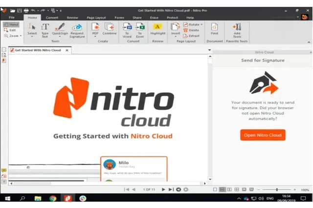 تحميل برنامج إنشاء ملفات بي دي اف وتحريرها وحمايتها بكلمة سر Nitro PDF Pro للويندوز والماك والاي او اس