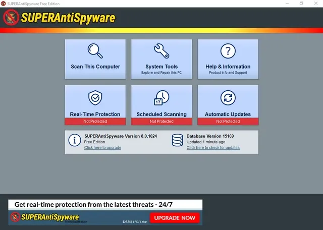 تحميل برنامج SuperAntiSpyware Free & Professional لمكافحة البرامج الضارة وبرامج التجسس للويندوز