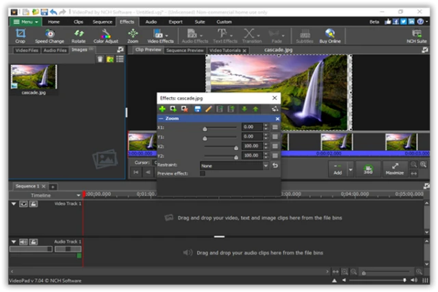 تحميل برنامج تحرير الفيديو والصوت وإنشاء مونتاج فيديو VideoPad Video Editor للويندوز