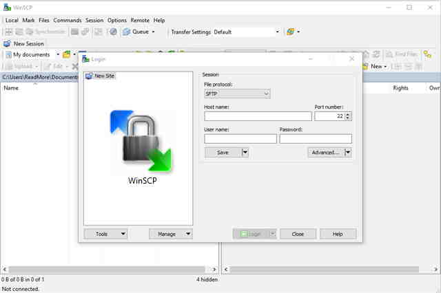 تنزيل برنامج WinSCP RC لرفع الملفات والصور بواسطة بروتوكول نقل الملفات "FTP" على مواقع الويب للويندوز