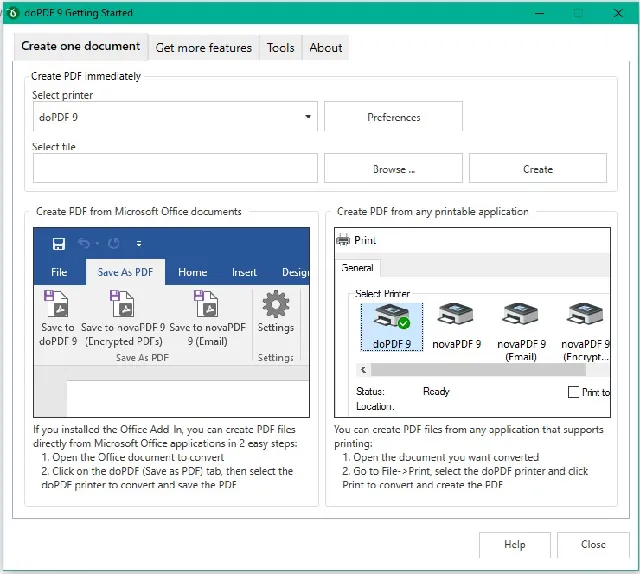 تحميل برنامج doPDF لإنشاء وتحرير ملفات بي دي إف للويندوز