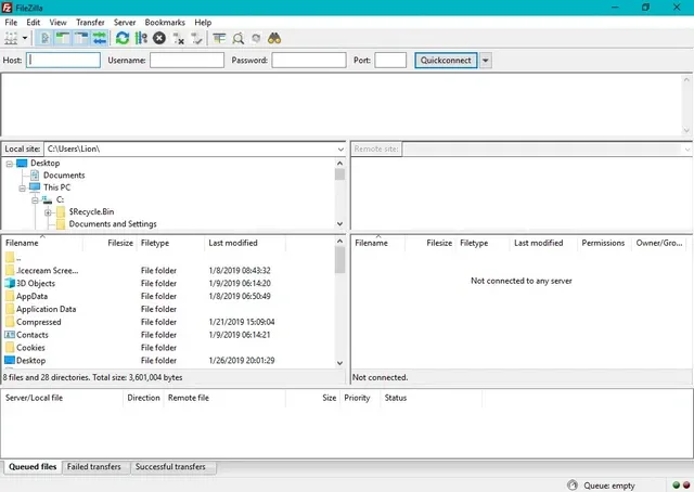 تحميل برنامج FileZilla لنقل الملفات من خلال بروتكول نقل الملفات (FTP) للويندوز والماك واللنيكس