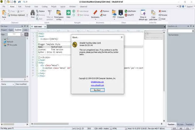 تحميل برنامج محرر النصوص وأكواد البرمجة IDM UltraEdit للويندوز والماك