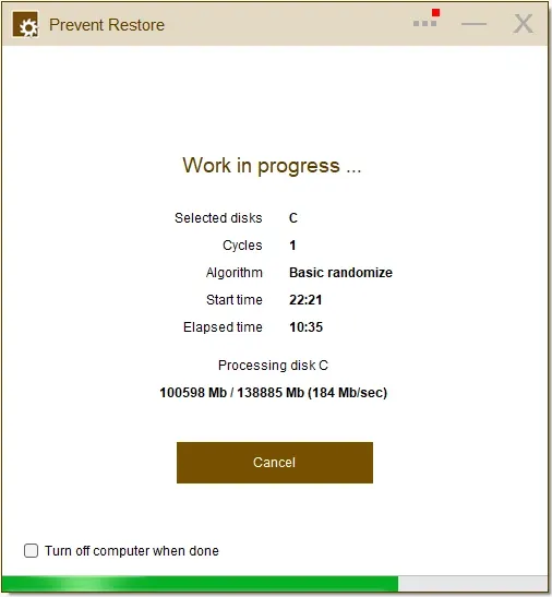 تحميل برنامج حظر استرجاع الملفات المحذوفة Prevent Restore للويندوز