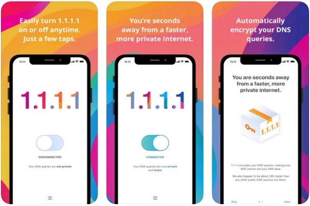 تحميل تطبيق حماية أنشطتك على الأنترنت وتسريع الأنترنت 1.1.1.1: WARP & Safer Internet للأندرويد والأي أو إس مجانا