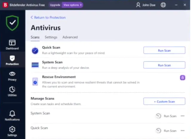 تحميل برنامج الحماية من الفيروسات Bitdefender Antivirus Free للويندوز والماك واللنيكس والأندرويد مجانا