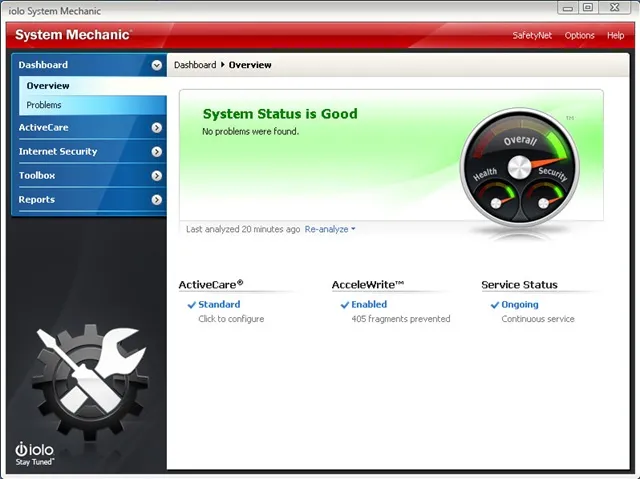 تحميل برنامج تنظيف وتحسين جهاز الكمبيوتر وتسريع وإصلاح النظام System Mechanic Free للويندوز