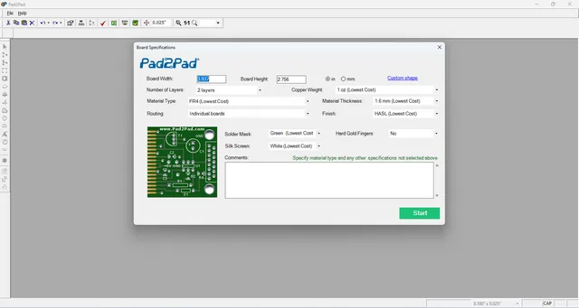 تحميل برنامج تخطيط وتصميم لوحات الدوائر الالكترونية Pad2Pad للويندوز