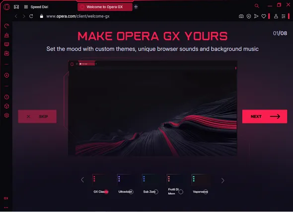 تحميل متصفح الإنترنت Opera GX للحصول على أفضل تجربة ألعاب عبر الويب